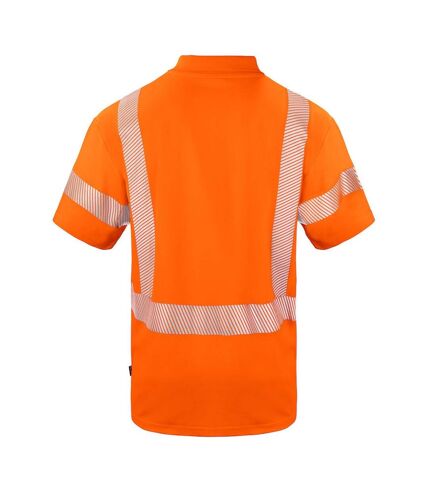 Projob Mens Reflective Polo Shirt (Orange)