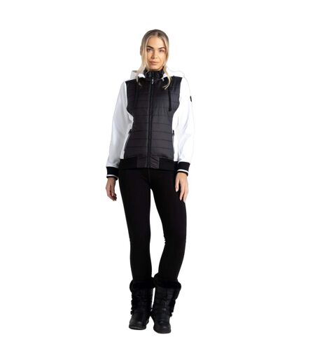 Dare 2B Womens/Ladies Fend Hooded Jacket (Black/White) - UTRG8918