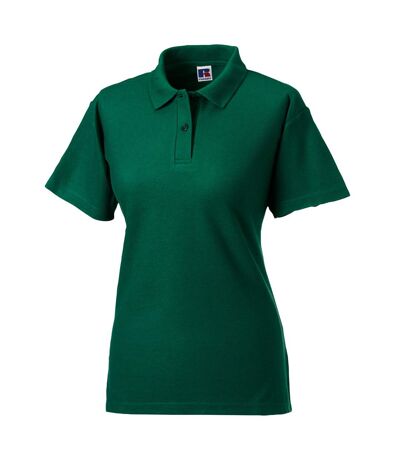 Jerzees Colours Ladies 65/35 Hard Wearing Pique Short Sleeve Polo Shirt (Bottle Green) - UTBC565