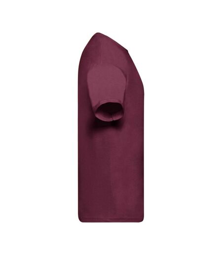 T-shirt Manches Courtes Homme Bordeaux Fruit Of The Loom