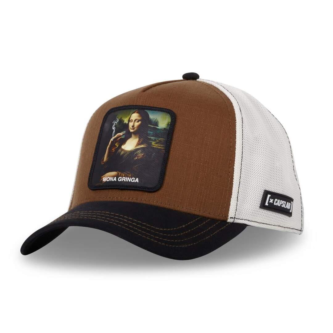 Casquette homme trucker effet bamboo finitions premium Mona chica Capslab-1