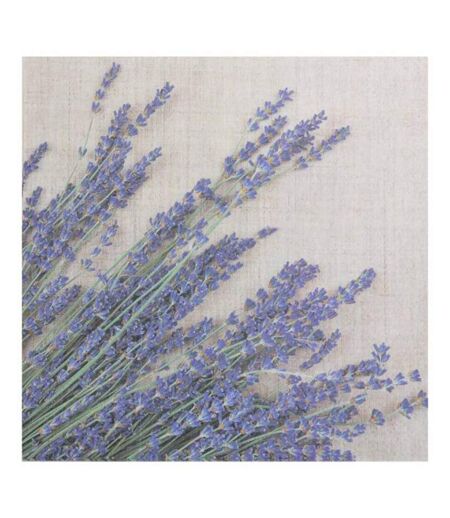 Lot de 20 Serviettes en Papier Lavande 33x33cm Violet