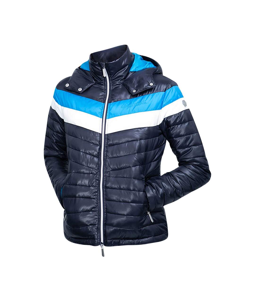 Manteau Southdean Femme Bleu Marine Bleu Blanc Coldstream-2