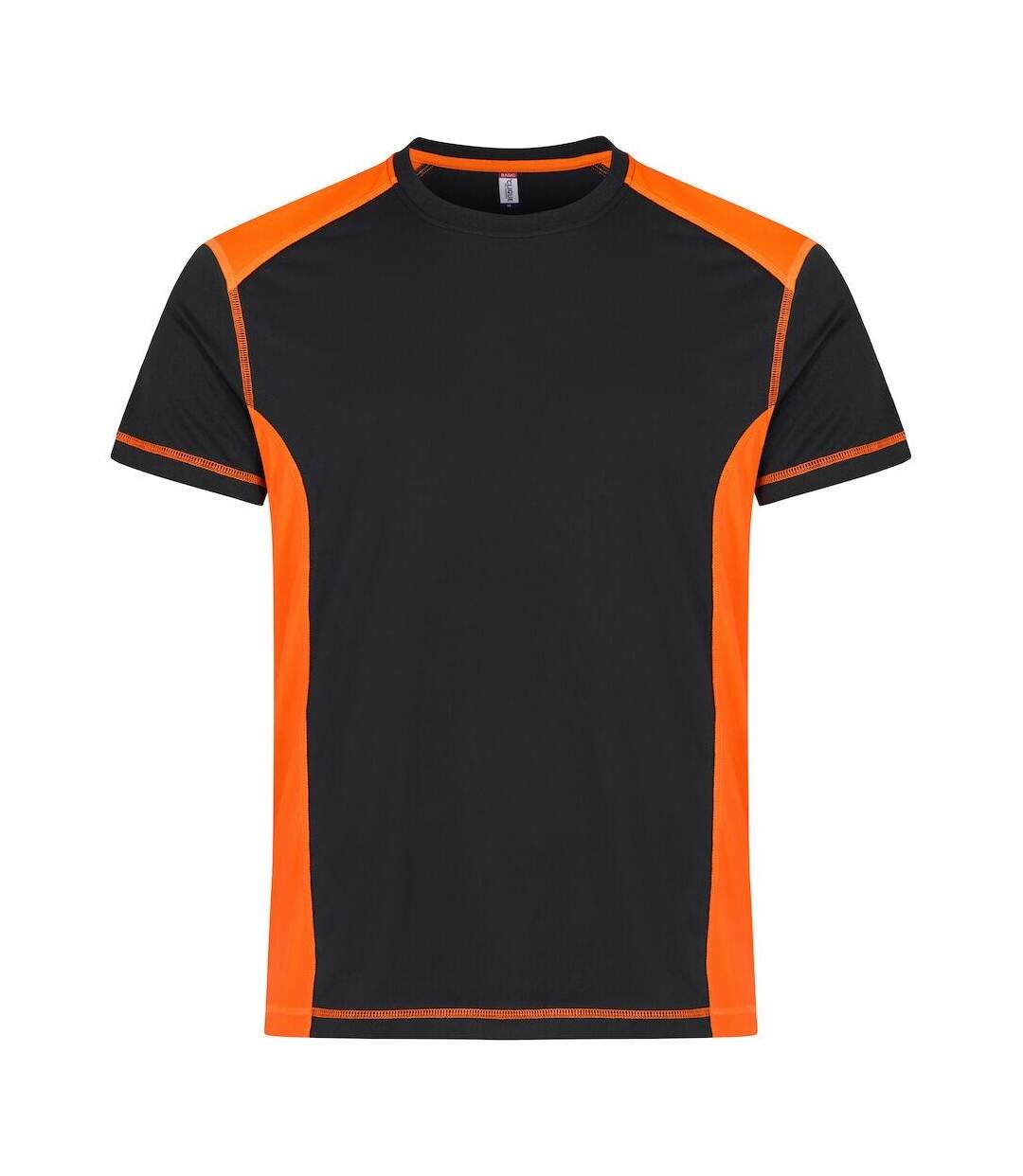 Mens ambition visibility t-shirt visibility orange Clique-1