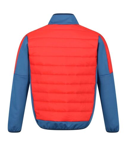 Regatta Veste isolée Clumber II Hybrid pour hommes (Bleu Dynastie/Rouge vif) - UTRG6619