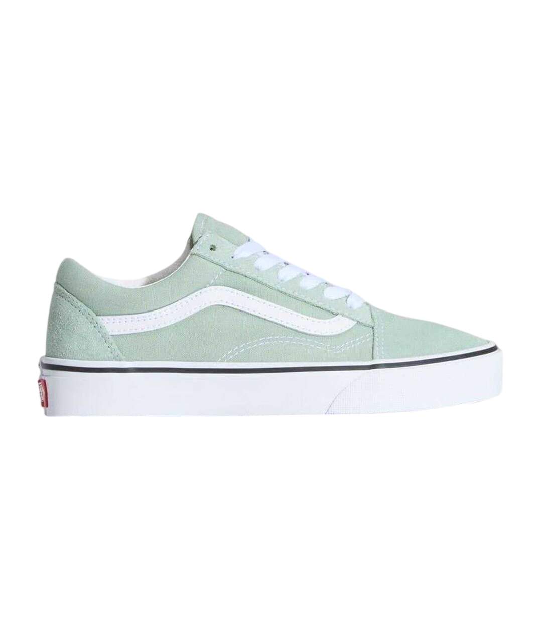Chaussures Old Skool Femme Gris Givré Vans-1