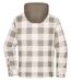 Veste surchemise à carreaux - Unisexe - JN1872 - marron et gris-2