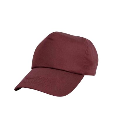 Result Headwear Unisex Adult Cotton Baseball Cap (Burgundy)