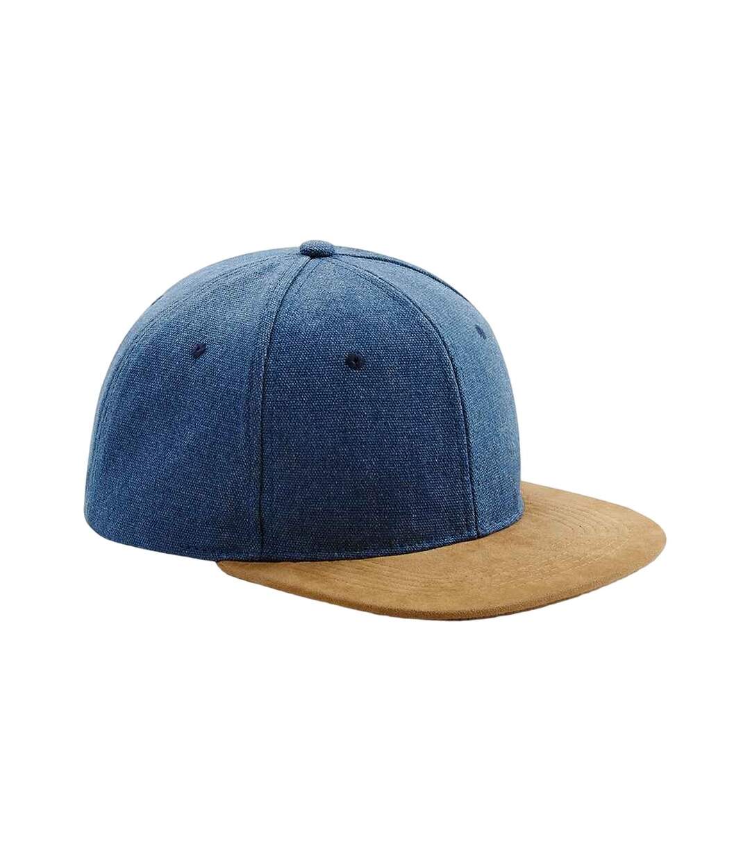 Casquette de baseball bleu denim Beechfield-1