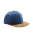 Beechfield Faux Suede Baseball Cap (Denim Blue) - UTPC6550