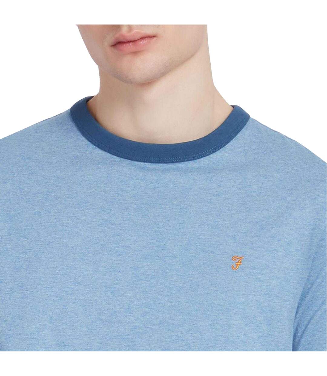 T-shirt Groves Homme Bleu Farah-4