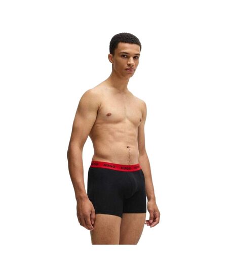Lot De 3  Boxers Homme Bleu Gris Noir Hugo