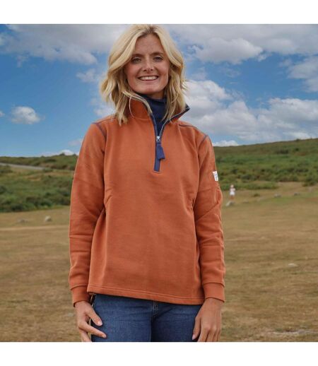 Sweat Femme Orange Lazy Jacks