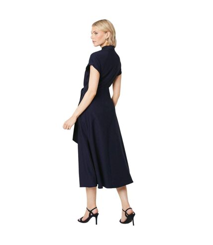 Robe mi-longue femme bleu marine Debenhams