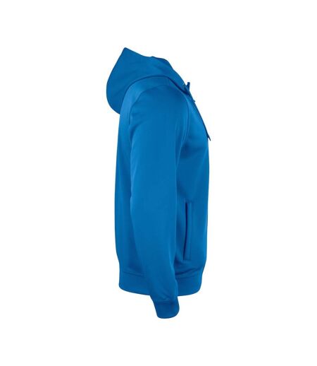 Mens Basic Active Full Zip Hoodie Royal Blue Clique