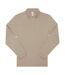 Polo manches longues- Homme - PU425 - beige mastic