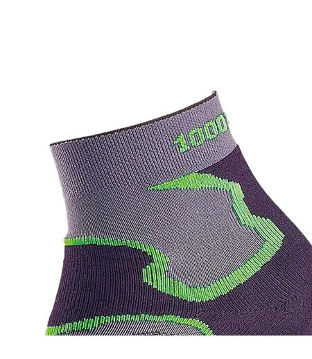 Chaussettes Fusion Femme Gris Noir Vert 1000 Mile