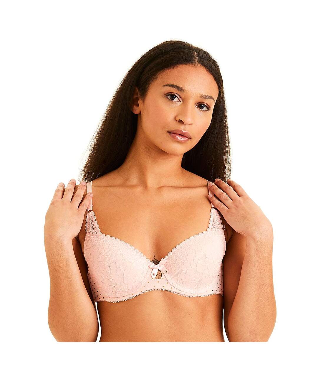 Soutien-gorge ampliforme coque moulée poudre/cuivre Fantasque