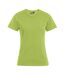 T-shirt Premium Femme Vert Citron Promodoro-1
