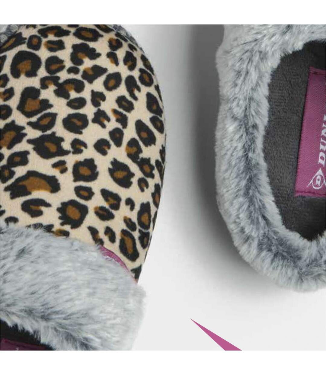 Ladies Cosy Memory Foam Open Back Knitted Slippers-5