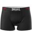 Lot De 2  Boxers Motif/style Camouflage Homme Rouge Pastel Noir Lonsdale-4