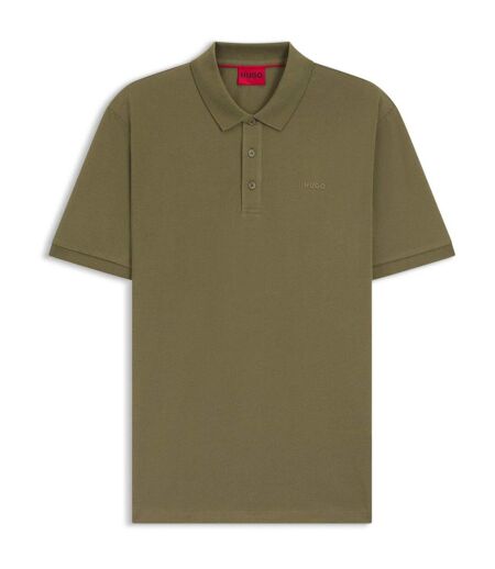 Mens Donos Cotton Polo Shirt Green Hugo