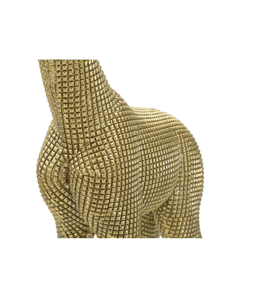 Statuette Déco en Résine Girafe 40cm Or-4