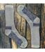 2 Pack Mens Cushioned Heel & Toe Thermal Wool Hiking Socks-4