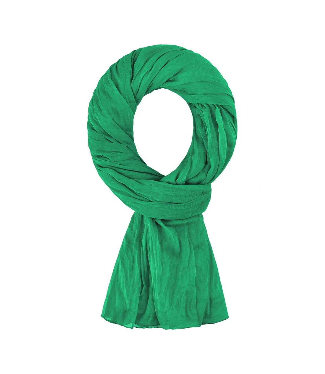 Chèche coton uni - Vert Bouteille