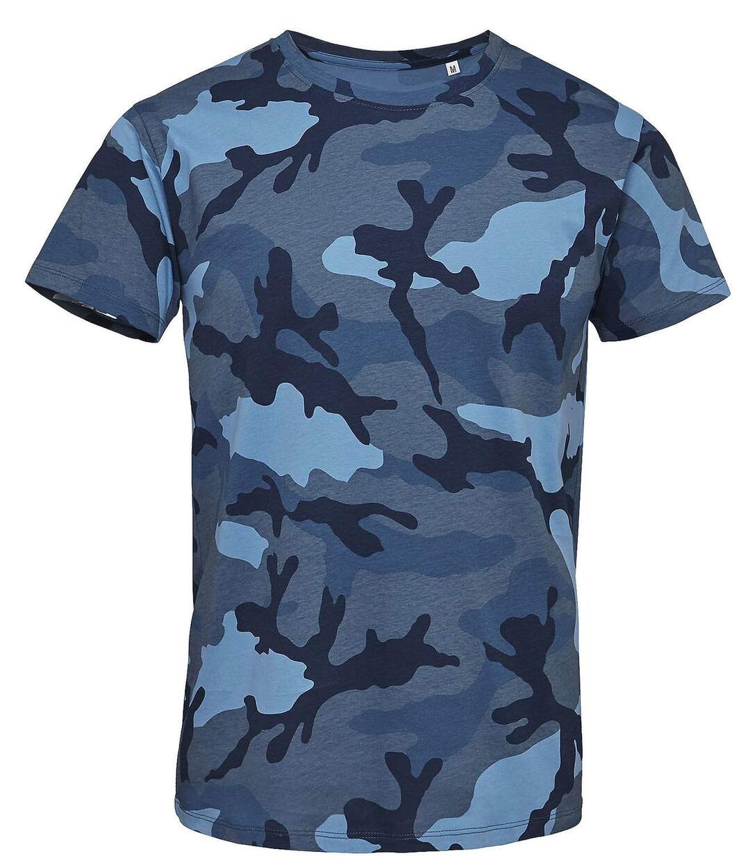 T-shirt manches courtes camouflage HOMME - 01188 - bleu army camo