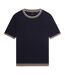 Mens Tipped Merino Wool Pocket Regular T-shirt Navy Ted Baker-2