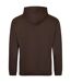 Sweat À Capuche College Adulte Marron Foncé Awdis-2