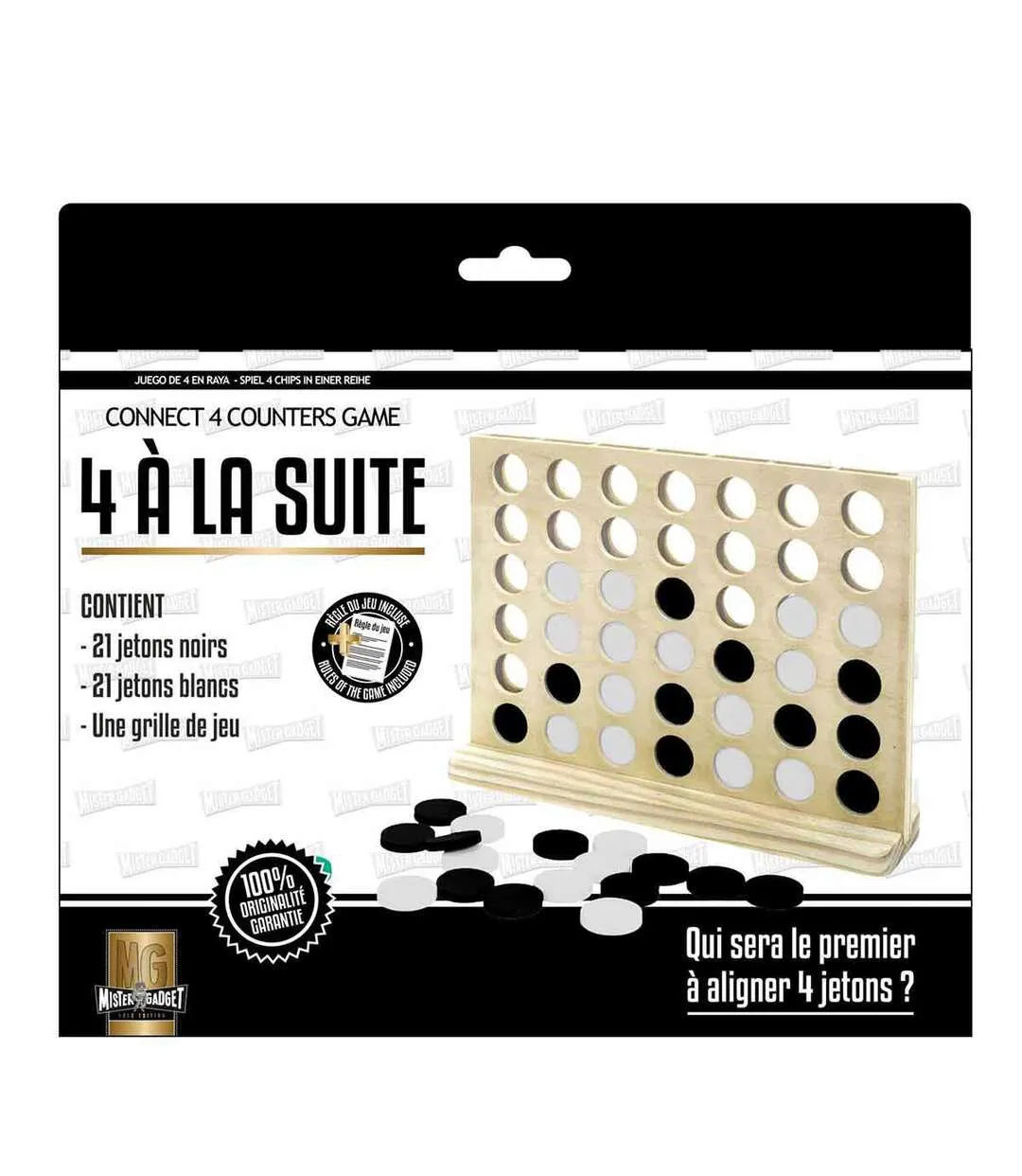 Jeu du 4 à la Suite Puissance 4 22cm Naturel-2