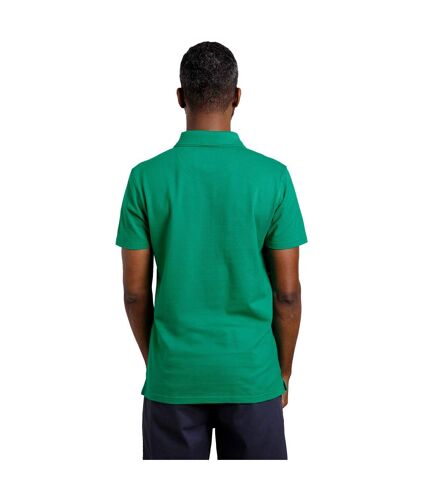 Mens miles pique organic polo shirt evergreen Weird Fish