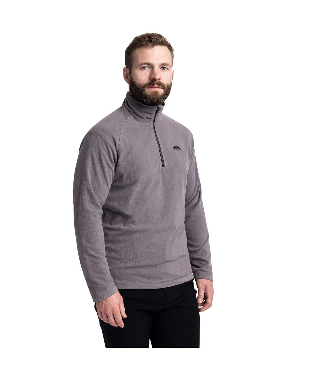 Mens Blackford Microfleece Storm Grey Trespass-1