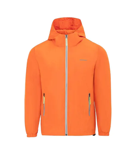 Mens Lightweight Hooded Jacket Orange Donnay