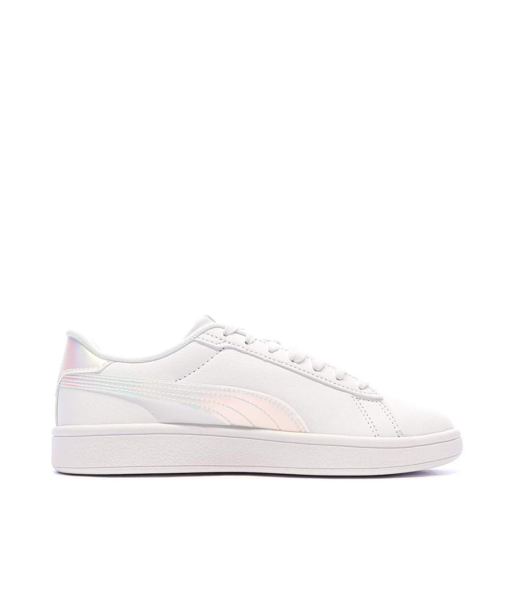 Baskets blanches homme puma smash 3.0 holo-2