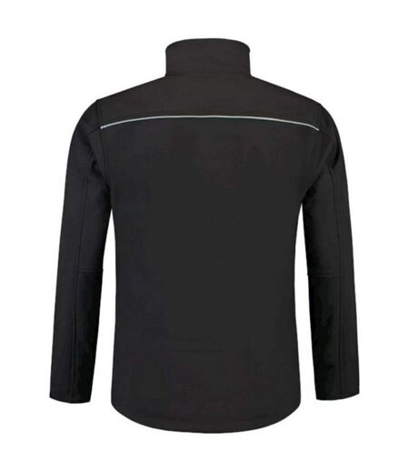 Veste Softshell Motif Réfléchissant Homme Noir Tricorp