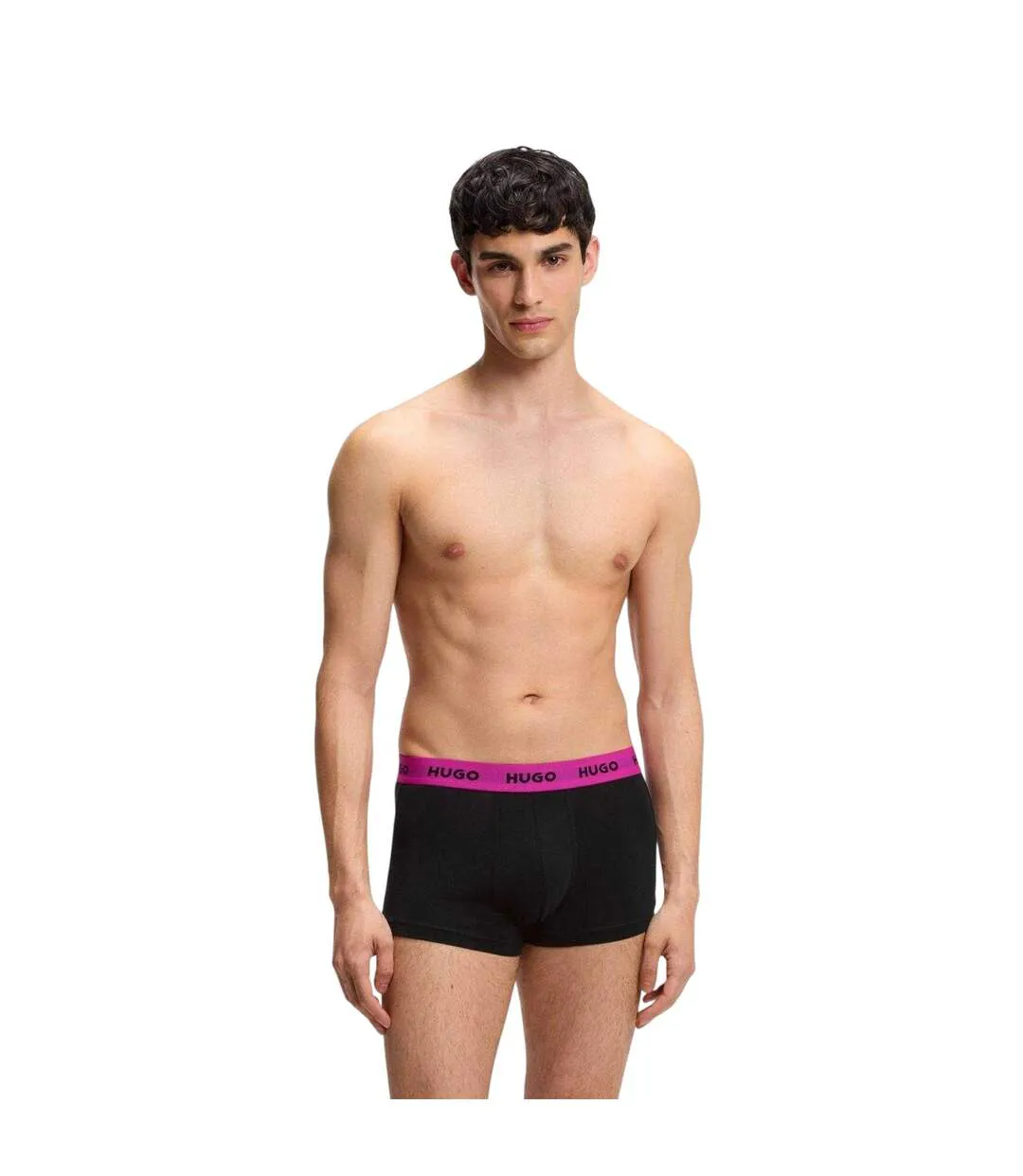 Pack Of 3  Mens Boxer Briefs  Black Hugo Boss-3