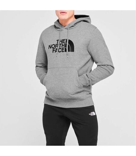 Mens Drew Pull Over Hoodie Mid Grey The North Face