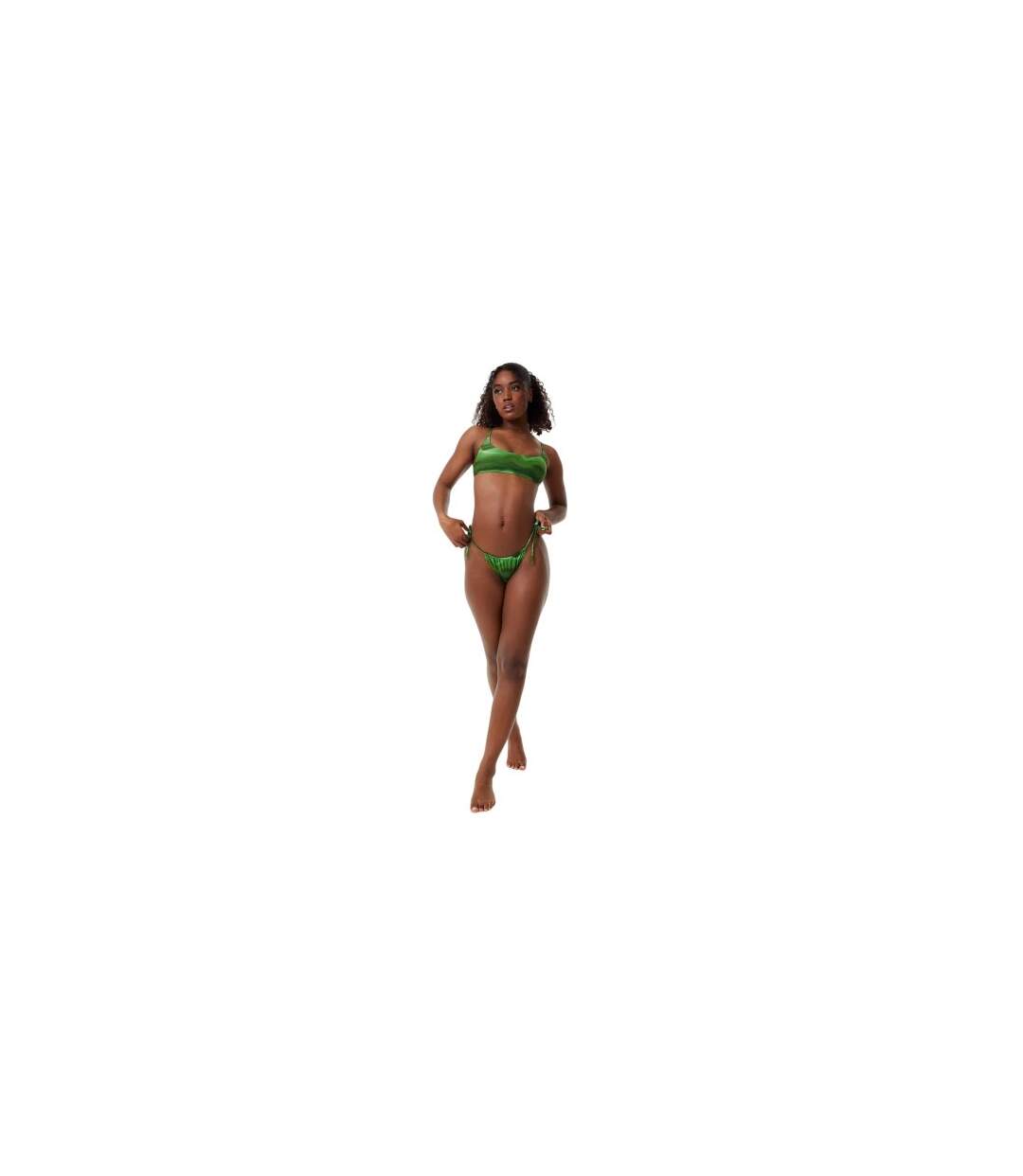 Haut De Maillot De Bain Motif/style Imprimé Tourbillonnant Femme Vert Jack Wills-1
