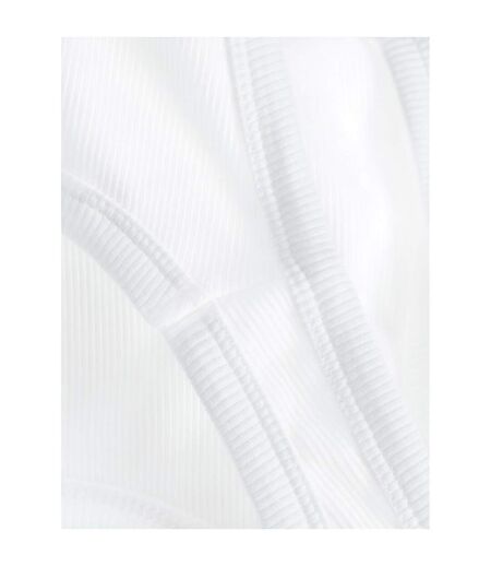 Haut Sans Manches Motif/style Côtelé Femme Blanc Vif JJXX