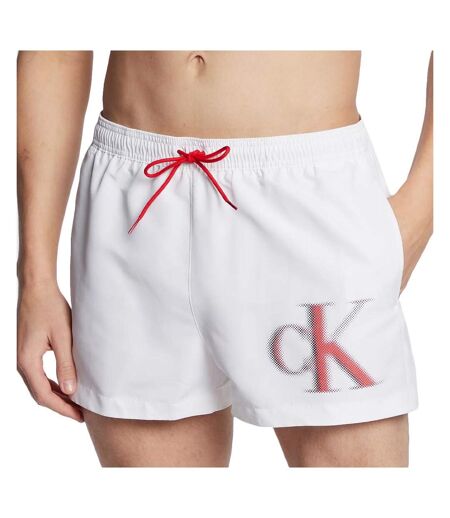 Short de bain Blanc Homme Calvin Klein KM0KM00801 - L