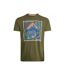 T-shirt homestead homme vert olive Weird Fish Weird Fish