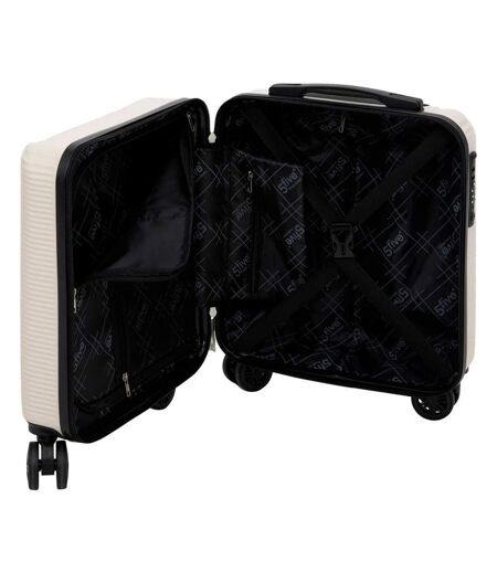 Valise Cabine Rigide à Roulettes Travel 45cm Beige