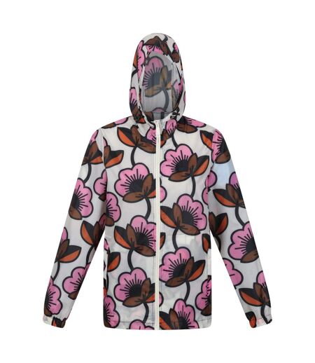 Regatta Womens/Ladies Orla Kiely Pack-It Passion Flower Waterproof Jacket (Fuchsia) - UTRG9193