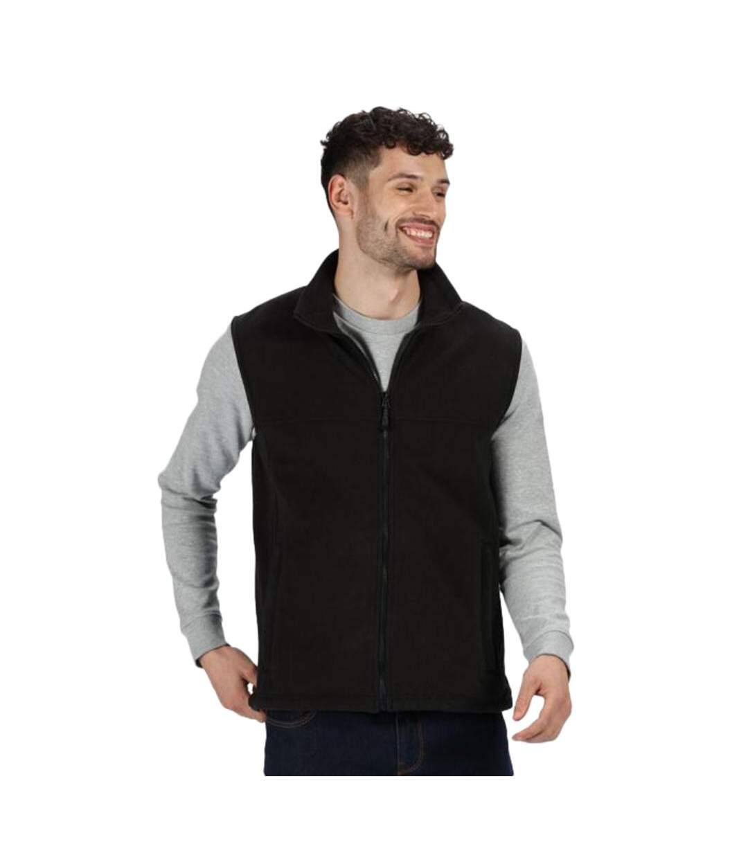 Haber Ii Full-zip Bodywarmer Fleece Anti-pill Jacket 250 Gsm Noir Regatta-1