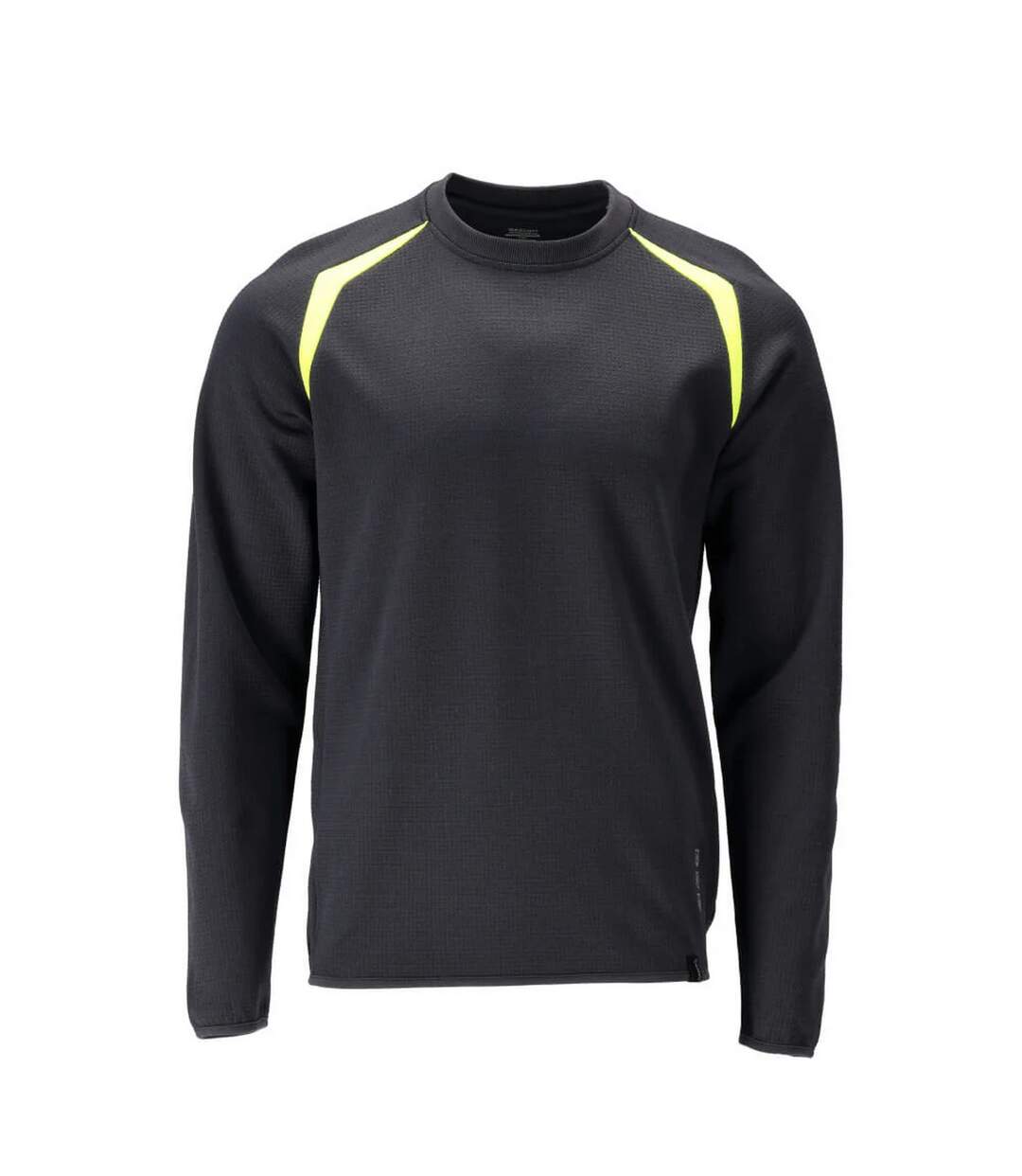 Sweat Accelerate Multisafe Homme Bleu Marine Foncé Jaune Fluo Mascot-1