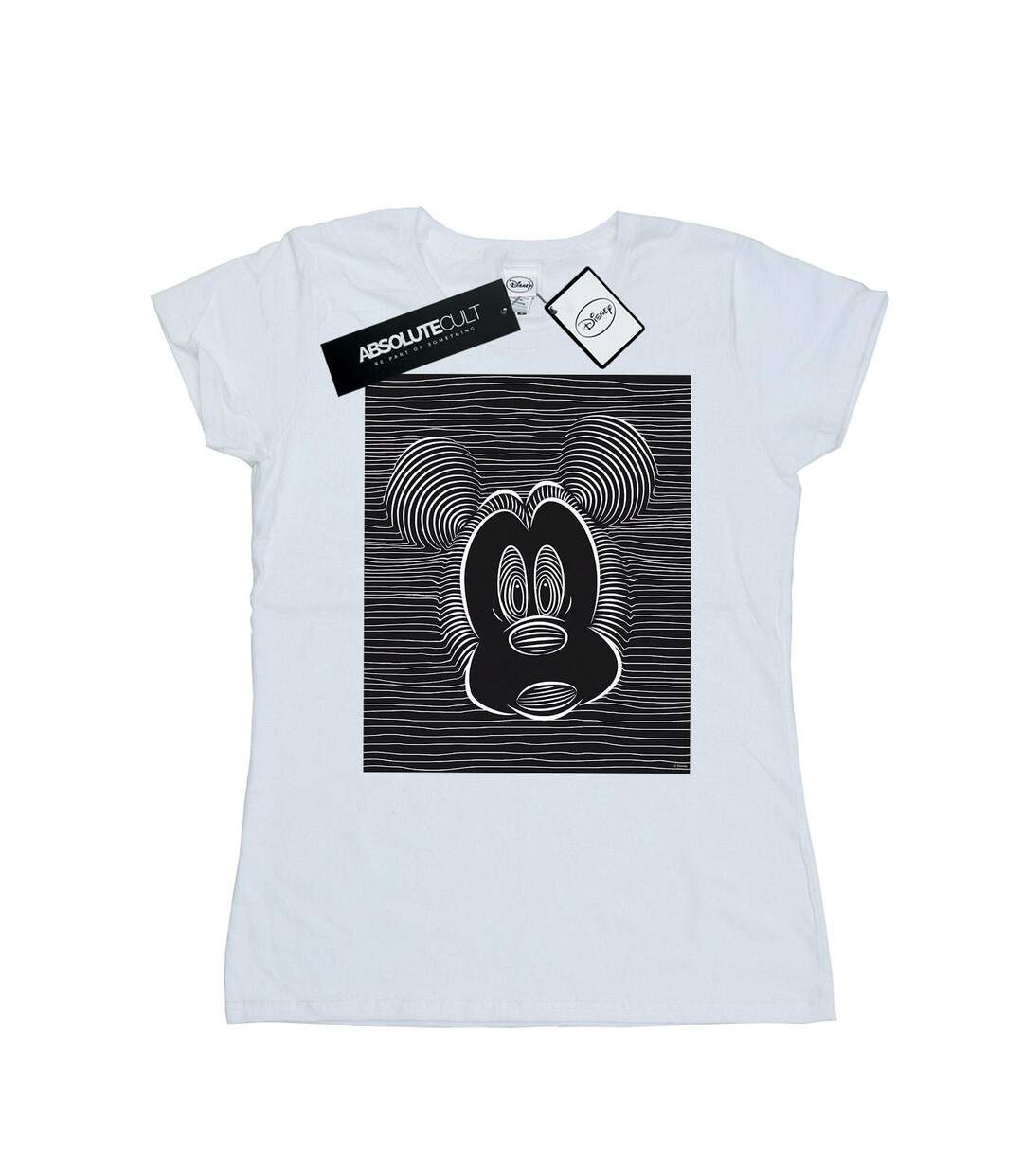 Disney T-Shirt coton yeux magiques Mickey Mouse Femme/Ladies (Blanc) - UTBI31846-1