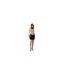 Womens/ladies Scoop Neck Slip Dress Black White Off White-1